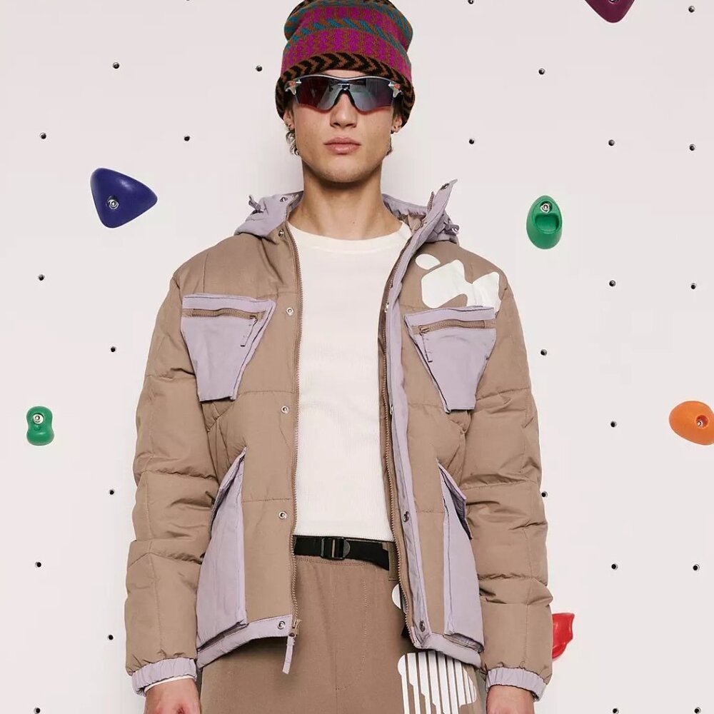 Without Walls Urban Outfitters Oversized Puffer Purple/ Lavender Taupe Med